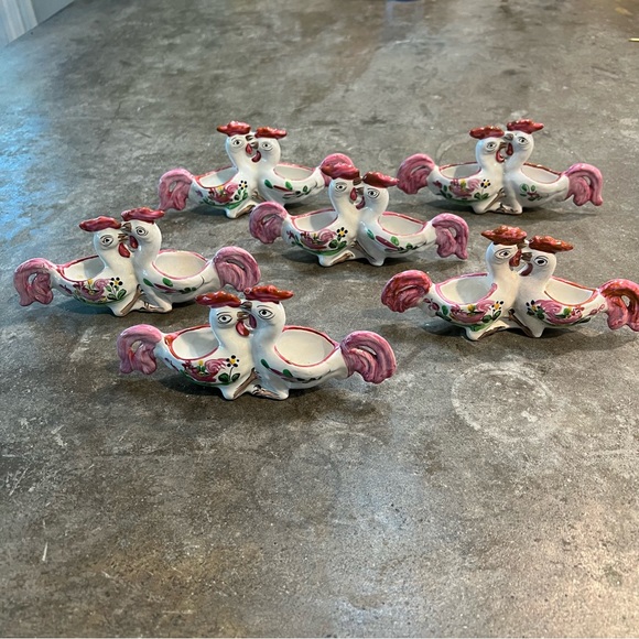 Luneville St Clement France Salt and pepper holders RARE VINTAGE France - Picture 8 of 13